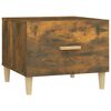 vidaXL Couchtisch R&auml;uchereiche 50x50x40 cm Holzwerkstoff