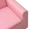 vidaXL 2-Sitzer-Kindersofa Rosa Kunstleder