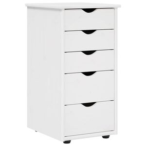 vidaXL Schrank Wei&szlig; 34 x 39 x 61,5 cm Massivholz Kiefer