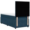 vidaXL Boxspringbett mit Matratze Blau 80x200 cm Samt