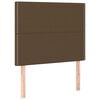 vidaXL Boxspringbett mit Matratze Dunkelbraun 120x200 cm Stoff