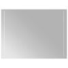 vidaXL LED-Badezimmerspiegel Transparent 60 x 80 cm Geh&auml;rtetes Glas