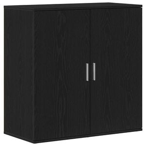 vidaXL Sideboard Schwarz Eichen-Optik 79 x 38 x 80 cm Holzwerkstoff