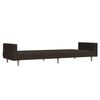 vidaXL Schlafsofa 2-Sitzer Dunkelbraun Stoff