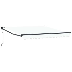 vidaXL Ausziehbare Markise Wei&szlig; 300 x 250 x 165 cm
