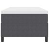 vidaXL Boxspringbett Dunkelgrau und Weiß 90 x 200 cm Cordstoff
