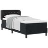 vidaXL Boxspringbett mit Kopfteil Schwarz 80 x 200 cm Samt