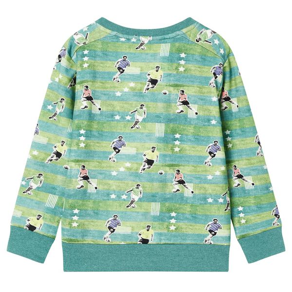 Kinder-Sweatshirt Hellgr&uuml;n Melange 116