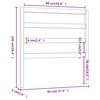 vidaXL Kopfteil Schwarz 95x4x100 cm Massivholz Kiefer