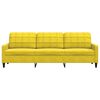 vidaXL 3-Sitzer-Sofa Gelb 210 cm Samt