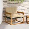 vidaXL Outdoor-Sofagarnitur Massives Akazienholz und Textilene Natur