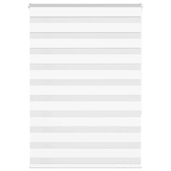 vidaXL Doppelrollo Weiß 105x150 cm Stoffbreite 100,9 cm Polyester