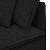 vidaXL Modulares Sofa Eckmodul mit Kissen Schwarz 100 cm