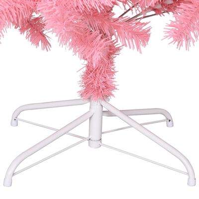 vidaXL Künstlicher Weihnachtsbaum mit Ständer 240 cm PVC Rosa
