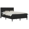 vidaXL Bettgestell mit Matratze vidaXL Schwarz 120 x 190 cm Samt