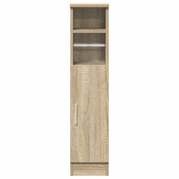 vidaXL Badezimmerschrank mit Rollenhalter Sonoma-Eiche 20,5x22x90 cm