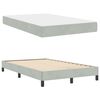 vidaXL Boxspringbett mit Matratze Hellgrau 120 x 200 cm Stoff