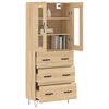 vidaXL Highboard Sonoma-Eiche 69,5x34x180 cm Holzwerkstoff