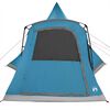 vidaXL Teepee Zelt mit Dach mit Speicher Blau 545 x 450 x 295 cm