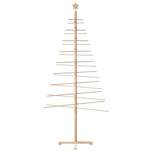 vidaXL Weihnachtsbaum Holz zum Schmücken 210 cm Massivholz Kiefer