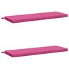vidaXL Bankkissen SOEST 2 stk. 100 % Polyester Rosa 100 x 40 x 5 cm