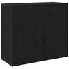 vidaXL Highboard Schwarz Eichen-Optik 80 x 33 x 150 cm Holzwerkstoff