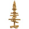 vidaXL Holz Weihnachtsbaum mit Ständer Braun 60 cm Massivholz Kiefer