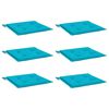 vidaXL Gartenstuhl-Kissen 6 Stk. T&uuml;rkis 40x40x4 cm Stoff