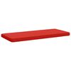 vidaXL 1-teiliges Bankkissen VUGHT 100 % Polyester Rot 100 x 50 x 5 cm