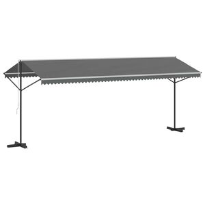 vidaXL Freistehende Markise Grau 6 x 3 m Polyester