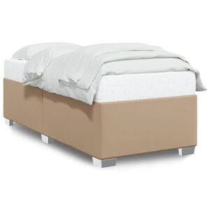 vidaXL Bettgestell Cappuccino-Braun 80x200 cm Kunstleder
