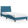 vidaXL Bettgestell ohne Matratze "Hanko" Blau 80x200 cm Samt