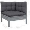 vidaXL 4-tlg. Garten-Lounge-Set mit Kissen Kiefer Massivholz
