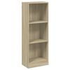 vidaXL Bücherregal 3 Fächer Sonoma-Eiche 40x24x109 cm Holzwerkstoff