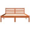 vidaXL Massivholzbett ohne Matratze Wachsbraun 120x190 cm Kiefernholz