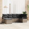 vidaXL Sofa Set 6 pcs Grau Poly-Rattan