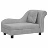 vidaXL Hundesofa mit Kissen Grau 83x44x44 cm Pl&uuml;sch