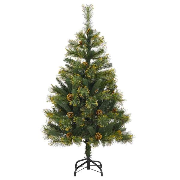 vidaXL Künstlicher klappbarer Weihnachtsbaum mit Tannenzapfen 150 cm