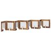 vidaXL Klappbares Hundetor mit St&auml;ndern 8 pcs Altholz 60 cm