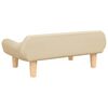 vidaXL Hundebett Creme 70x40x24 cm Stoff