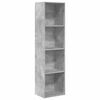 vidaXL B&uuml;cherregal Betongrau 40x30x152 cm Holzwerkstoff