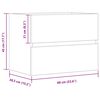 vidaXL Badschrank Artisan-Eiche 60x38,5x45 cm Holzwerkstoff