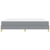 vidaXL Boxspringbett mit Matratze Hellgrau 180 x 200 cm Stoff