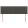 vidaXL Kopfteile 2 Stk. Dunkelgrau 72x5x78/88 cm Samt