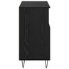 vidaXL Sideboard 3 pcs Schwarz Eichen-Optik 60 x 35 x 70 cm