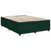 vidaXL Boxspringbett mit Matratze Dunkelgr&uuml;n 140x200 cm Samt