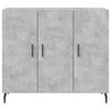 vidaXL Sideboard Betongrau 90x34x80 cm Holzwerkstoff