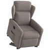 vidaXL Relaxsessel mit Aufstehhilfe Taupe Stoff