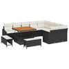 vidaXL Gartensofa-set 12 stk. Schwarz Poly-Rattan