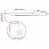vidaXL Einziehbare Markise Mehrfarbig 500 &times; 300 cm Stoff und Metall